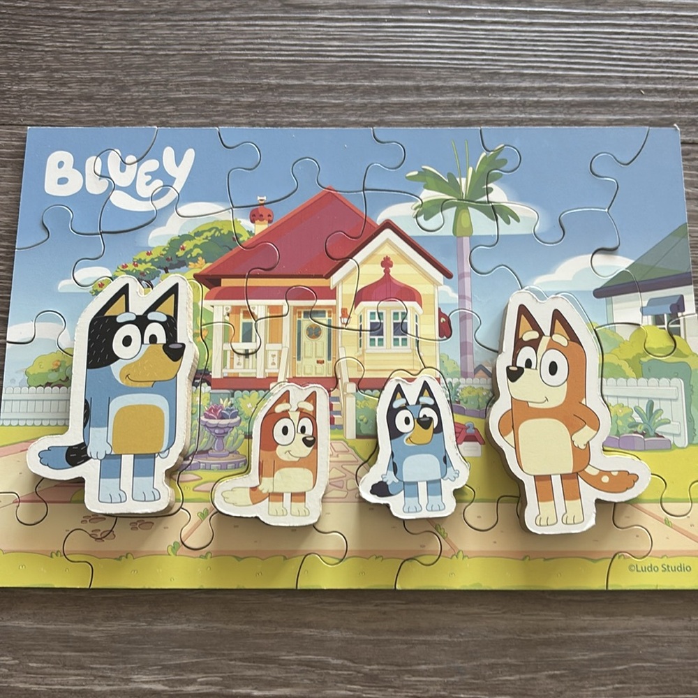 4-Pack Bluey Wooden Puzzles - Picture 10 of 15